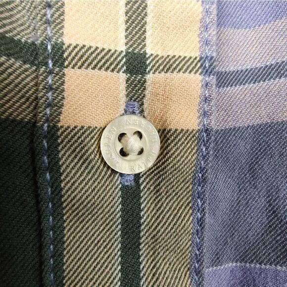 Ralph Lauren Plaid Cotton Twill Roll Tab Sleeve Button Front Shirt Size 2X - Picture 3 of 13